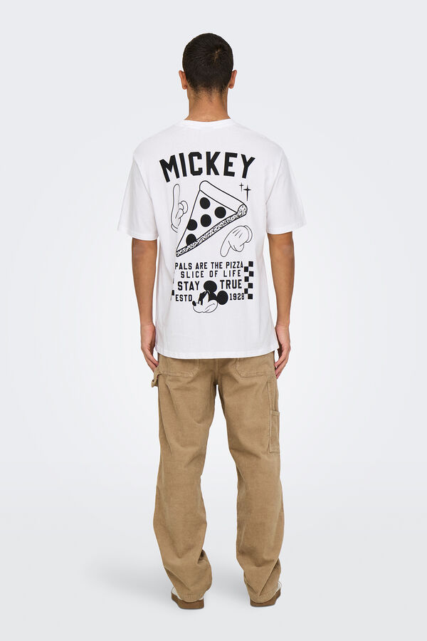 Only & Sons T-shirt Mickey Mouse branco