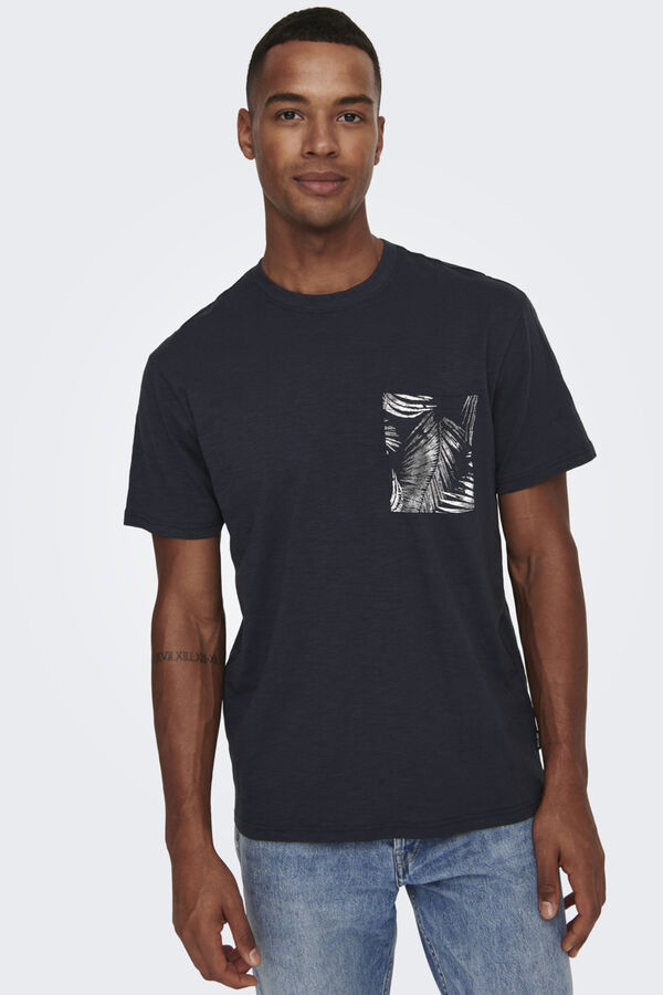 Springfield T-shirt de manga curta marinho