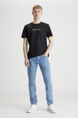 CK Jeans T-shirt de homem manga curta preto