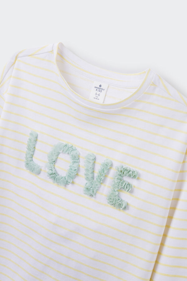 Springfield Kids Camiseta "Love" ni&ntilde;a amarillo