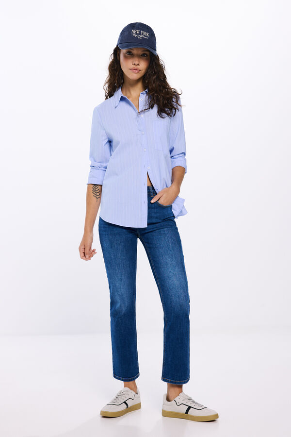 Springfield Jeans kick flare azul