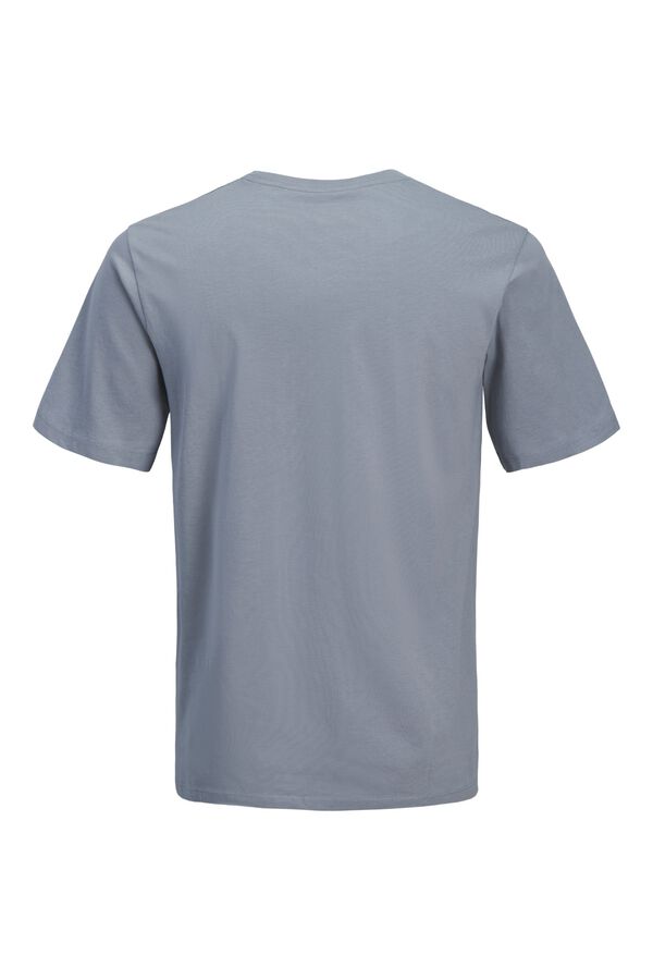 Jack & Jones PLUS T-shirt b&aacute;sica manga curta azul
