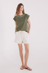 Springfield Shorts com bolsos de Lyocell cru