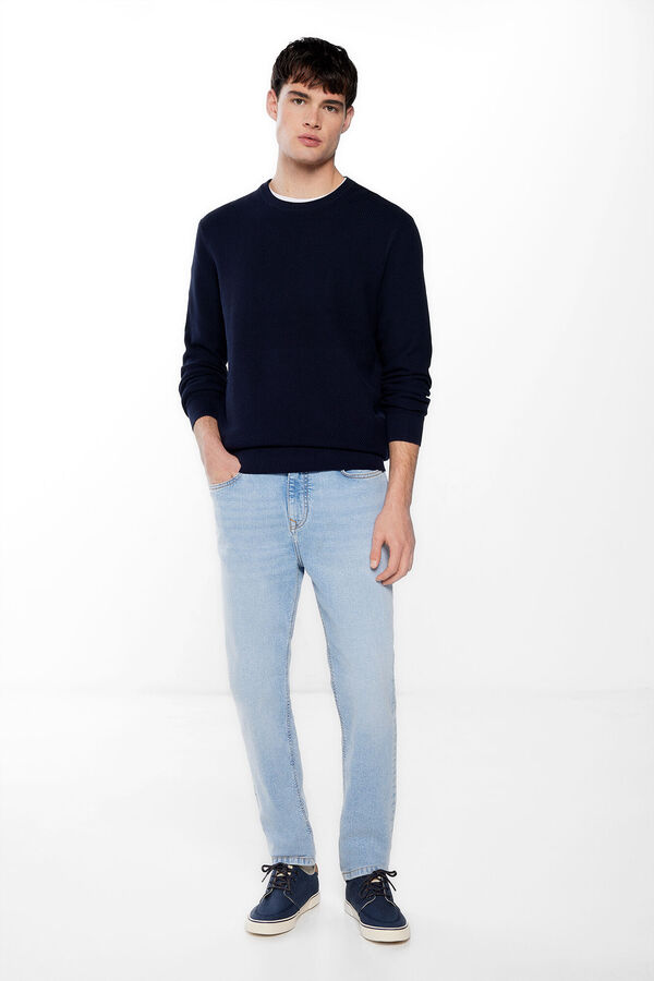 Springfield Jeans slim lavado medio claro azul