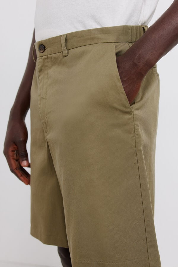 Springfield Bermudas fluidas wide fit bege