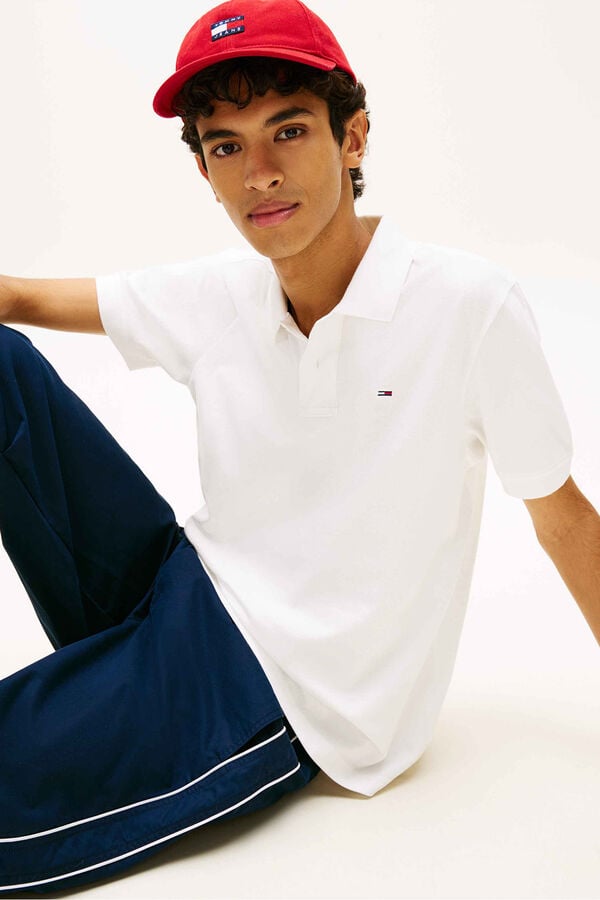 Tommy Jeans Polo regular manga curta branco