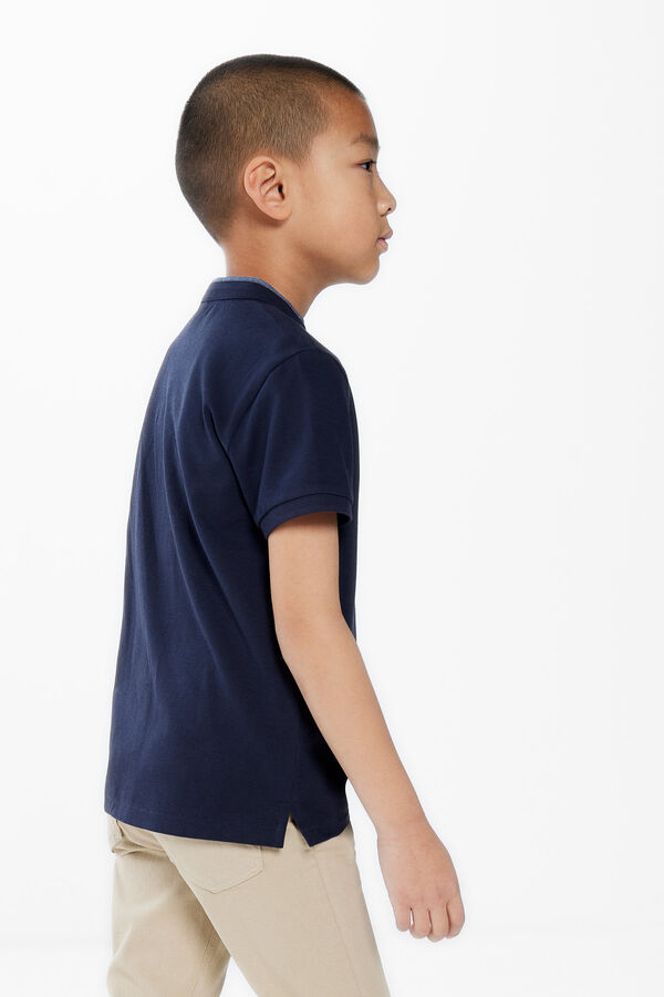 Springfield Kids Polo cuello mao ni&ntilde;o azul