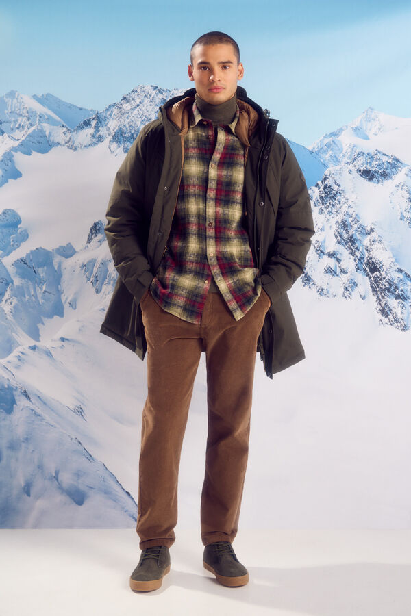 Springfield Parka acolchoada t&eacute;rmica bege