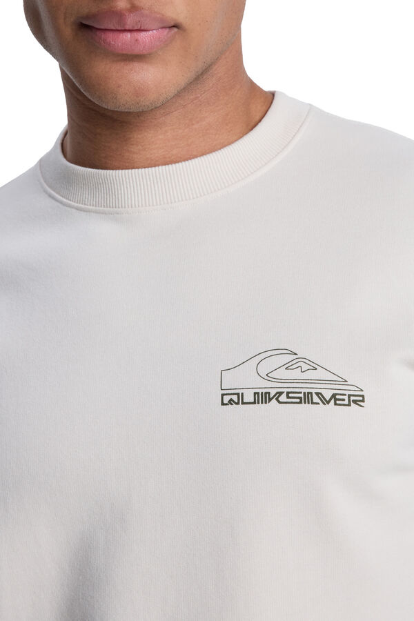 Quiksilver Basic Graphic - Sudadera para hombre beige
