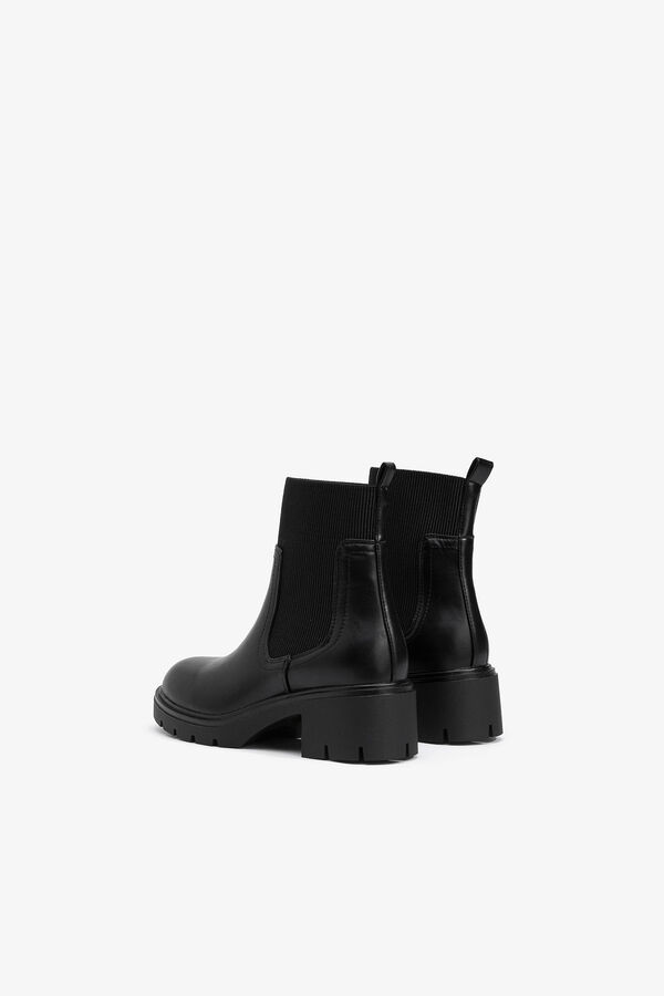 Tiffosi Botins com efeito couro preto