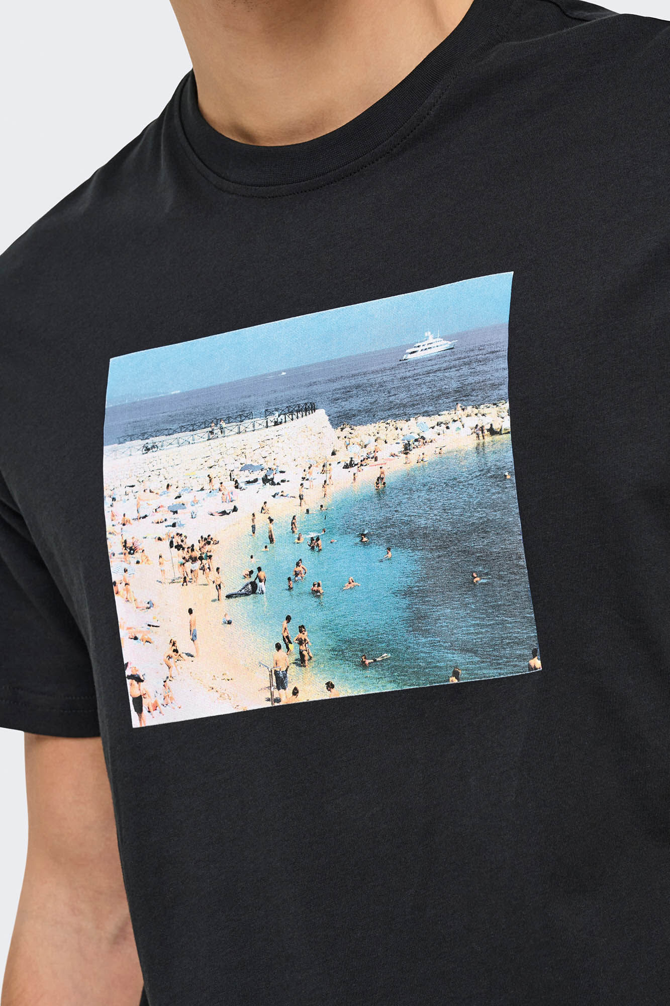 Only & Sons Camiseta de hombre regular fit. 100% algod&oacute;n org&aacute;nico.