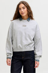 Jack & Jones Sudadera loose Tennis Court gris