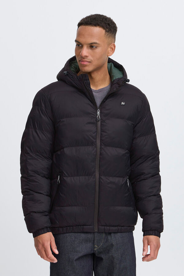 Blend Casaco acolchoado com capuz  preto