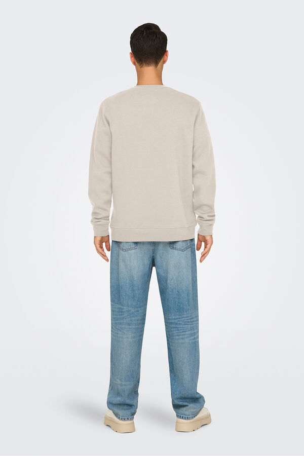 Only & Sons Sweatshirt gola redonda cinzento