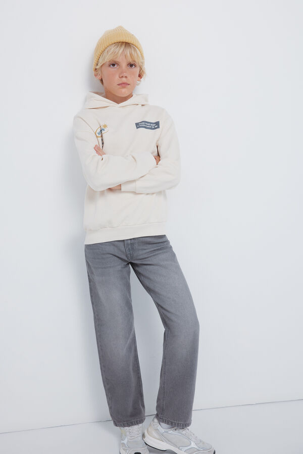 Springfield Kids Sweatshirt infantil com capuz branco