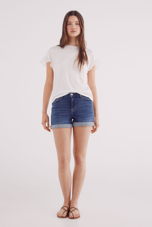 Springfield manga folho plumeti estampado