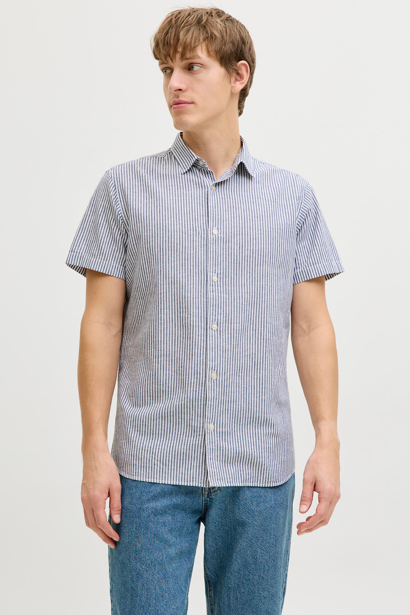 JJ REBEL Camisa comfort fit lino
