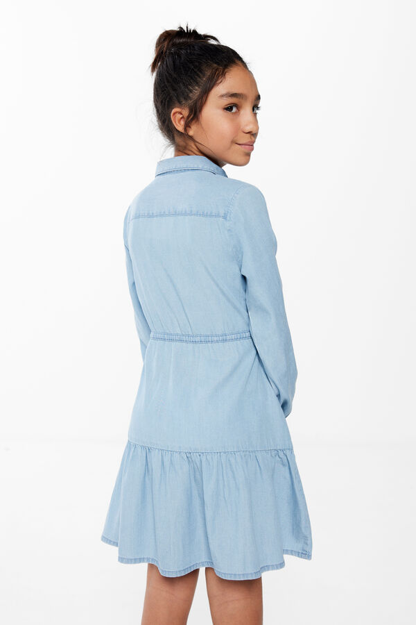 Springfield Kids Vestido denim menina azul