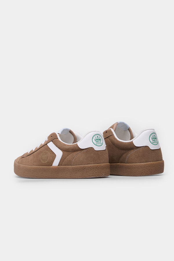 Springfield Zapatilla deportiva piel varsity beige