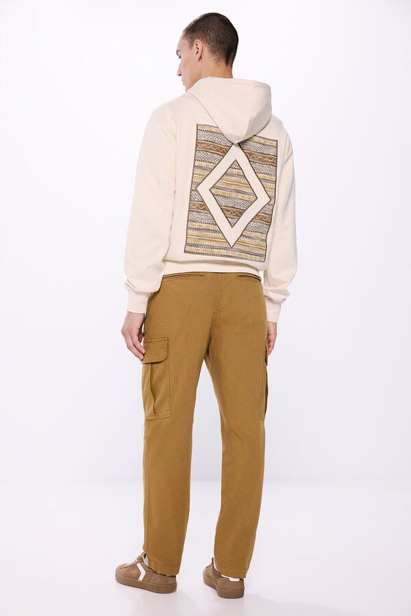 Springfield Pantal&oacute;n cargo lavado nude