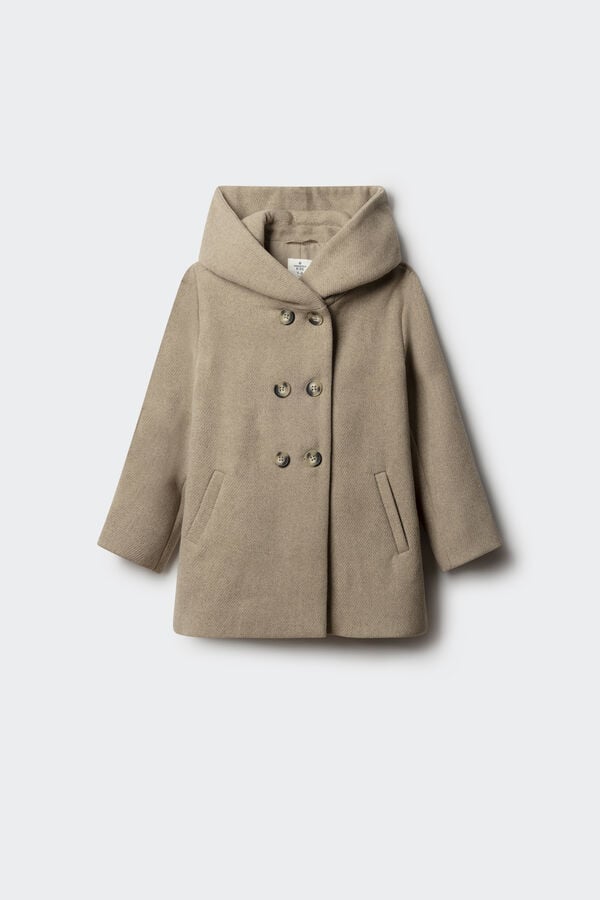 Springfield Kids Abrigo de pa&ntilde;o cruzado ni&ntilde;a nude