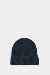 Springfield Gorro beanie en punto neps azul