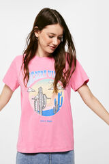 Springfield T-shirt "Desert vibes" roxo