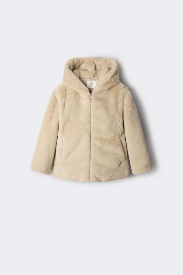 Springfield Kids Abrigo pelo ni&ntilde;a beige