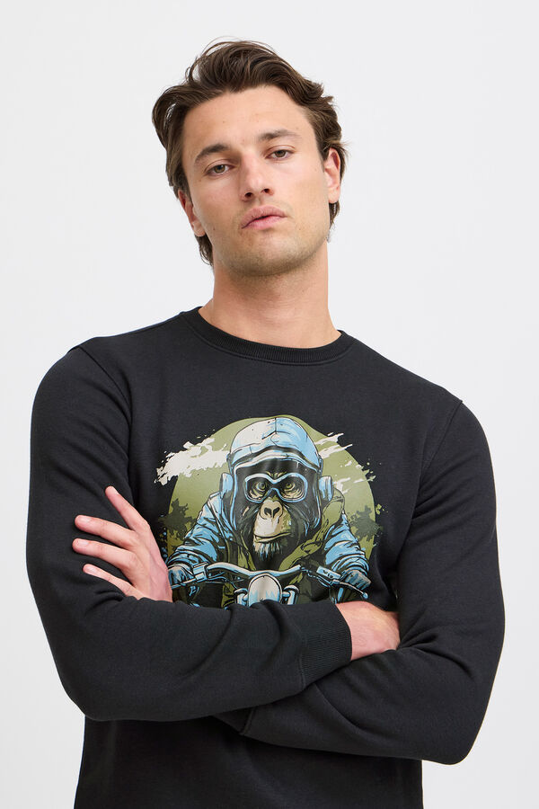 Blend Sudadera cuello redondo negro