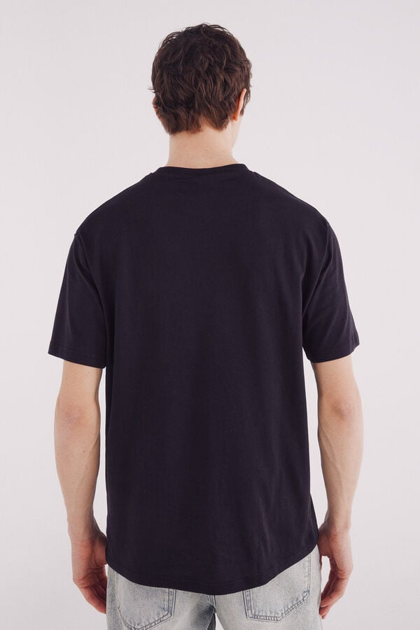 Springfield Camiseta b&aacute;sica cuello redondo negro