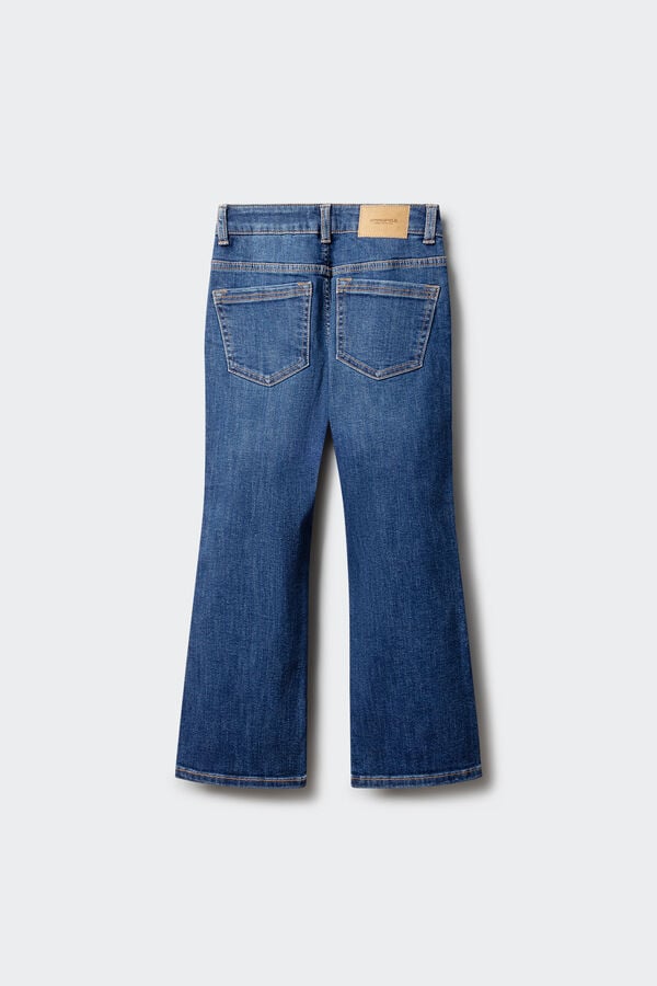 Springfield Kids Jeans Kick flare para menina azul