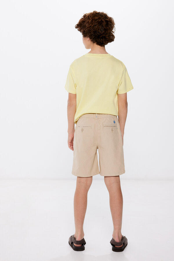 Springfield Kids Bermudas piqu&eacute; menino bege