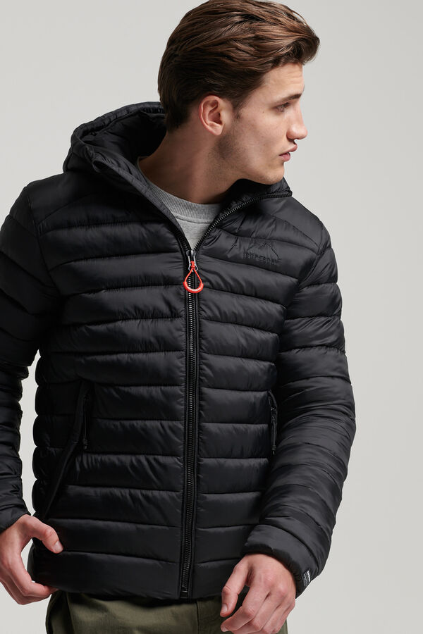 Springfield Chaqueta acolchada con capucha Fuji Sport negro