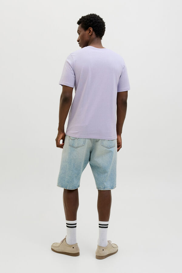 Jack & Jones Camiseta regular fit estampada morado/lila