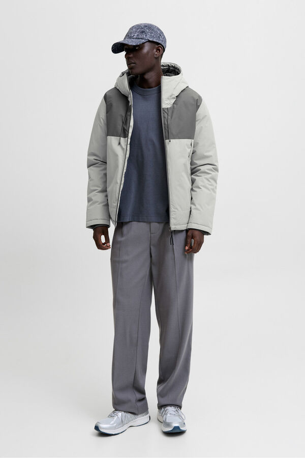 Jack & Jones Chaqueta acolchada bicolor gris