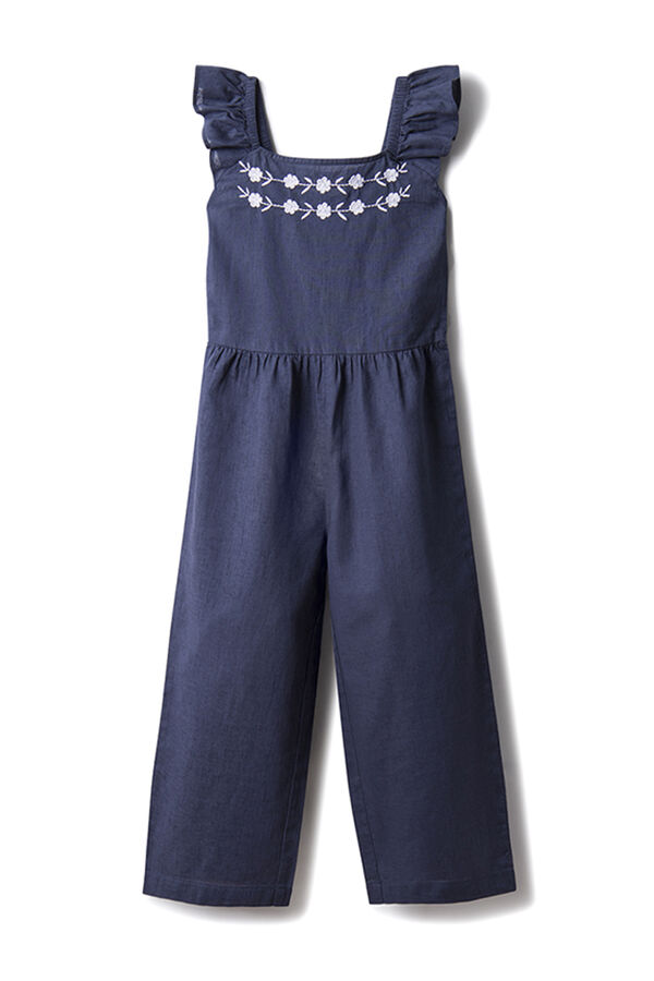 Springfield Kids Macac&atilde;o linho menina azul