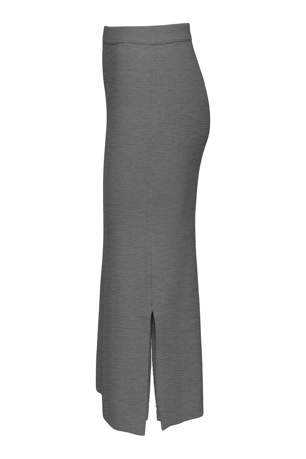 JDY Falda midi punto gris