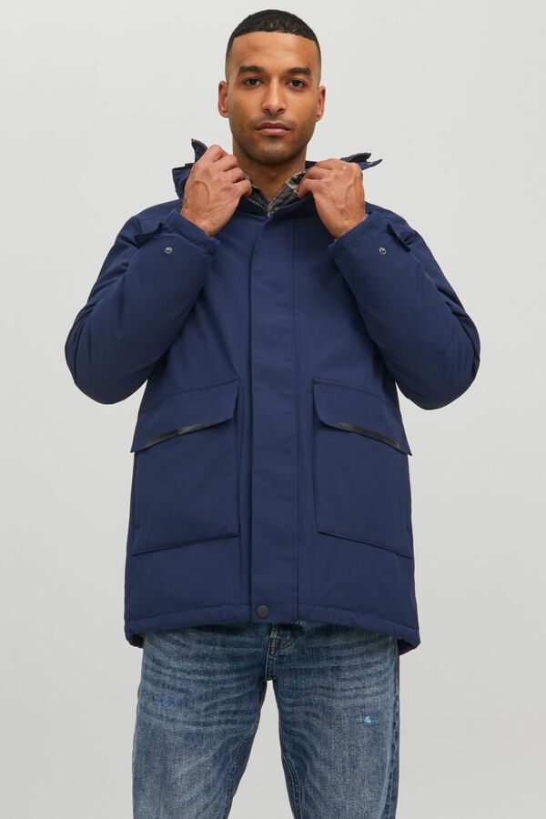 Jack & Jones Parka imperme&aacute;vel azul