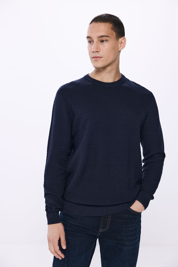 Springfield Jersey estructura liso azul