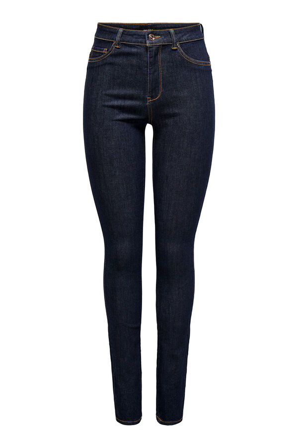 Only Jeans Skinny Tiro Alto azul