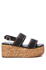 XTI Sand&aacute;lia feminina  preto