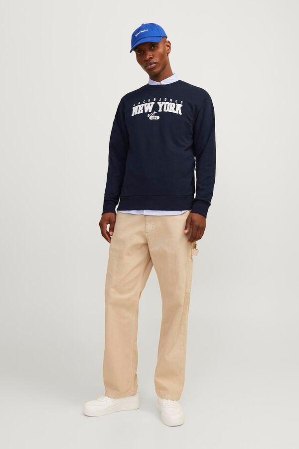 Jack & Jones Sweatshirt padr&atilde;o azul