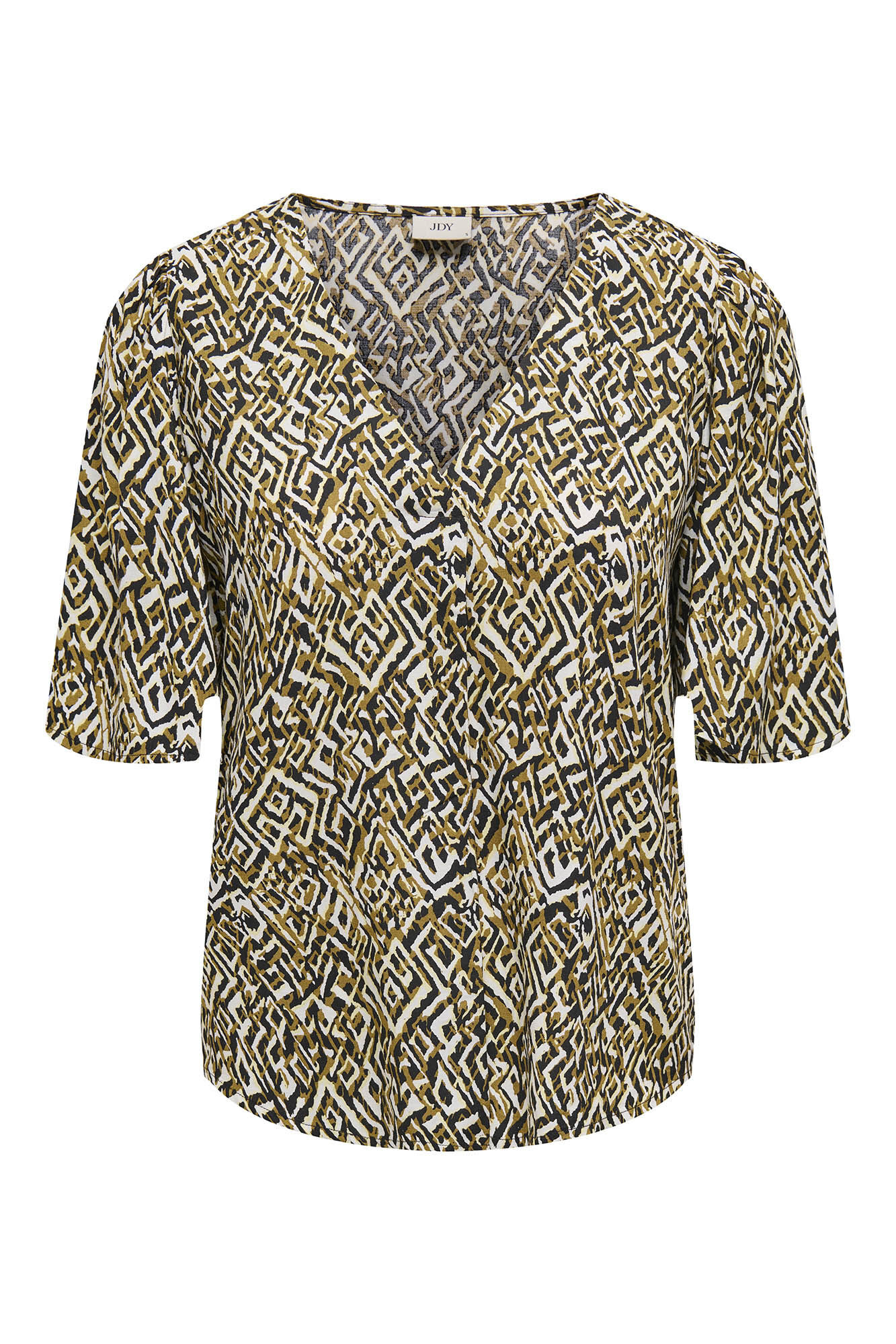 JDY Camisa de mangas 2/4 y cuello de pico