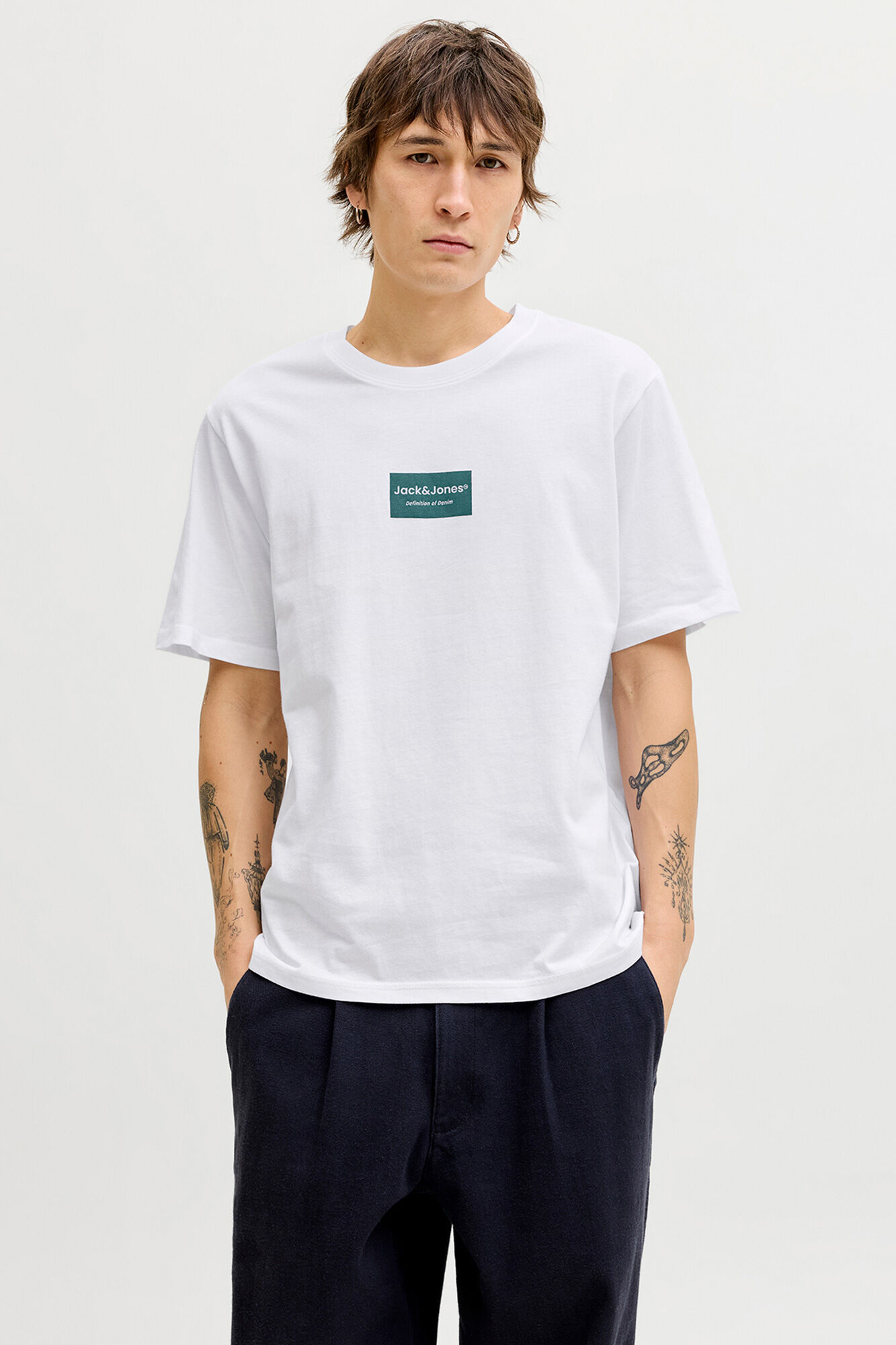 Jack & Jones Pack cuatro camisetas de algod&oacute;n