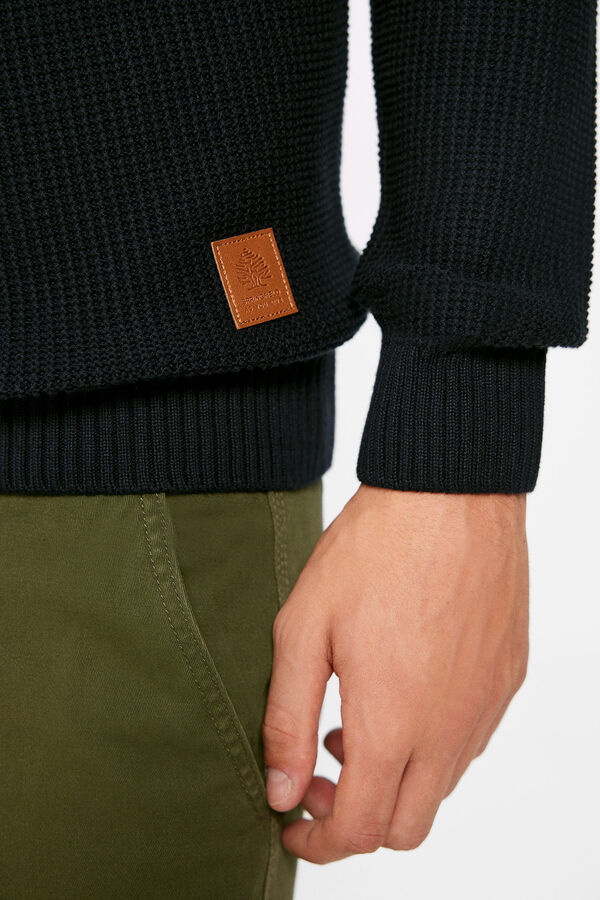 Springfield Jersey liso estructura azul