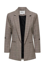 Only Blazer aos quadrados cinzento