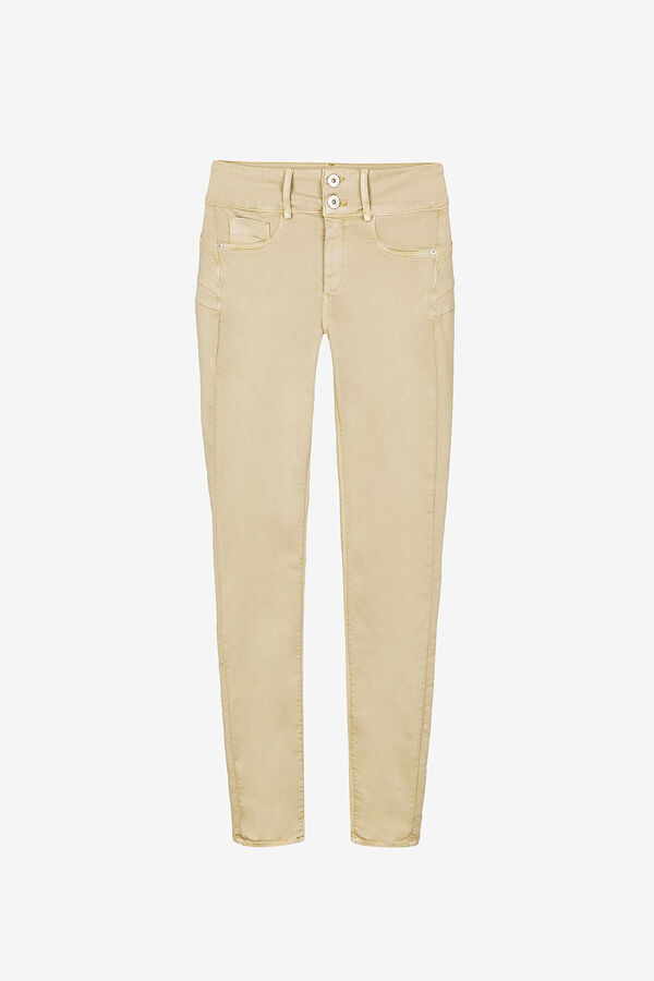 Springfield Skinny Jeans Double Up One Size dorado