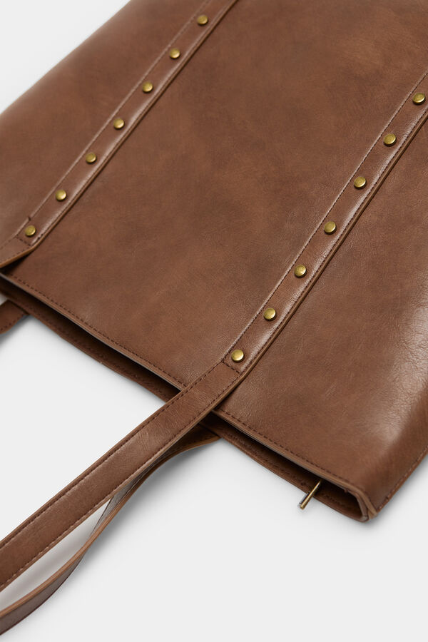 Springfield Bolsa de compras com tachas cru