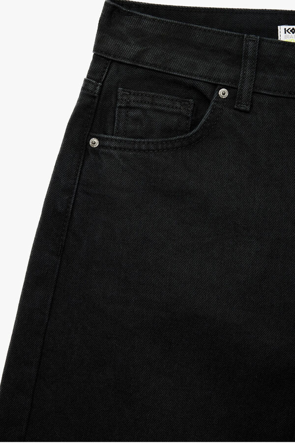 Koton Cal&ccedil;a jeans reta preto