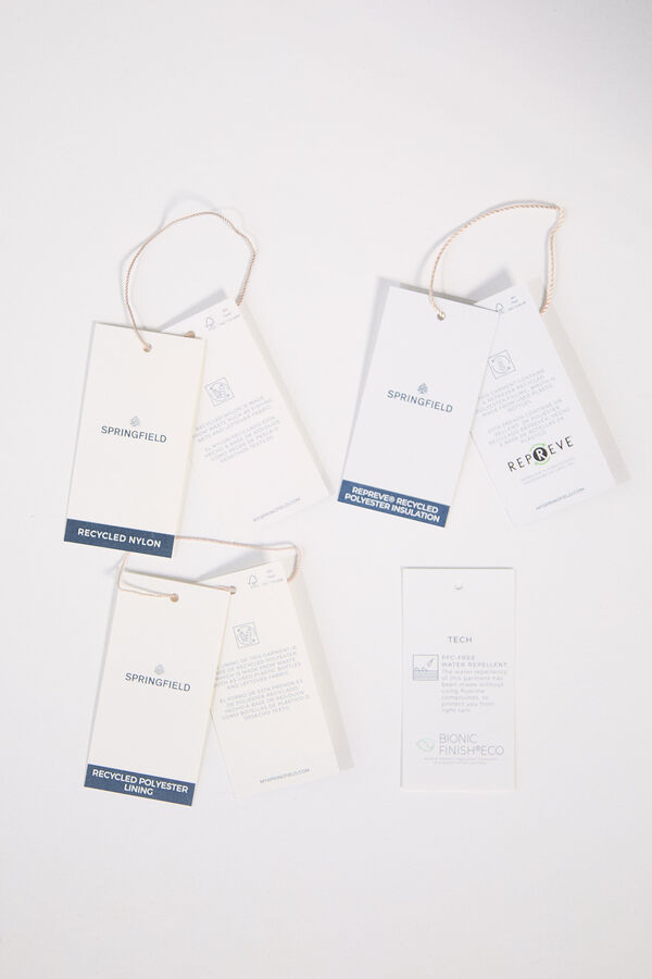 Springfield Chaqueta acolchada capucha verde